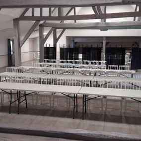 salle de réception tables